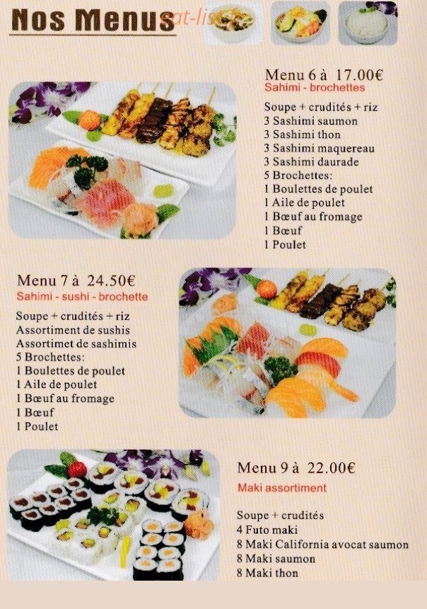 Sushi tokyo — carte page 8