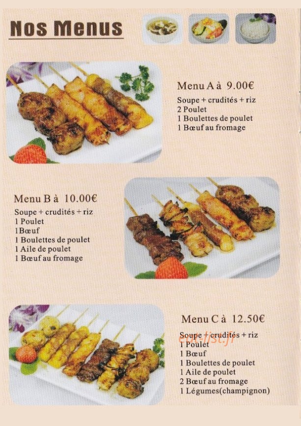 Sushi tokyo — carte page 2
