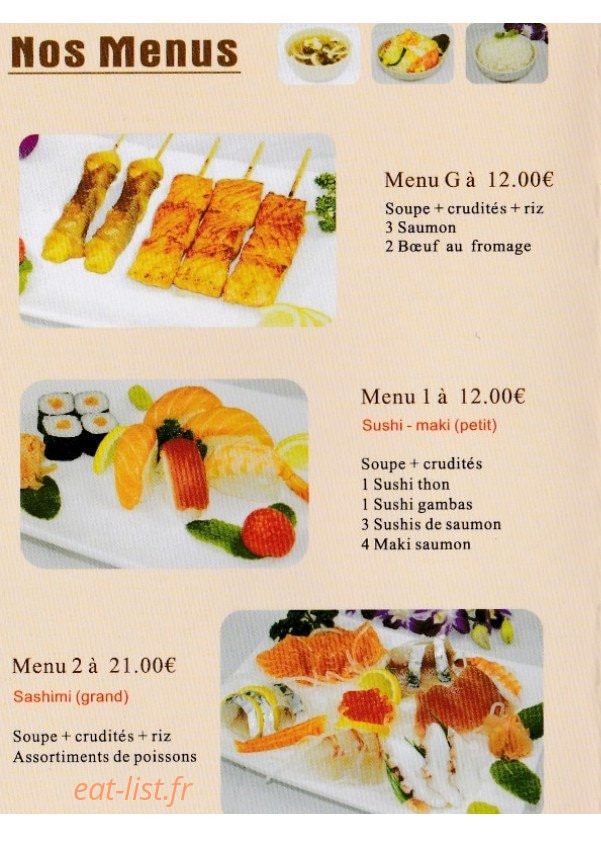 Sushi tokyo — carte page 4