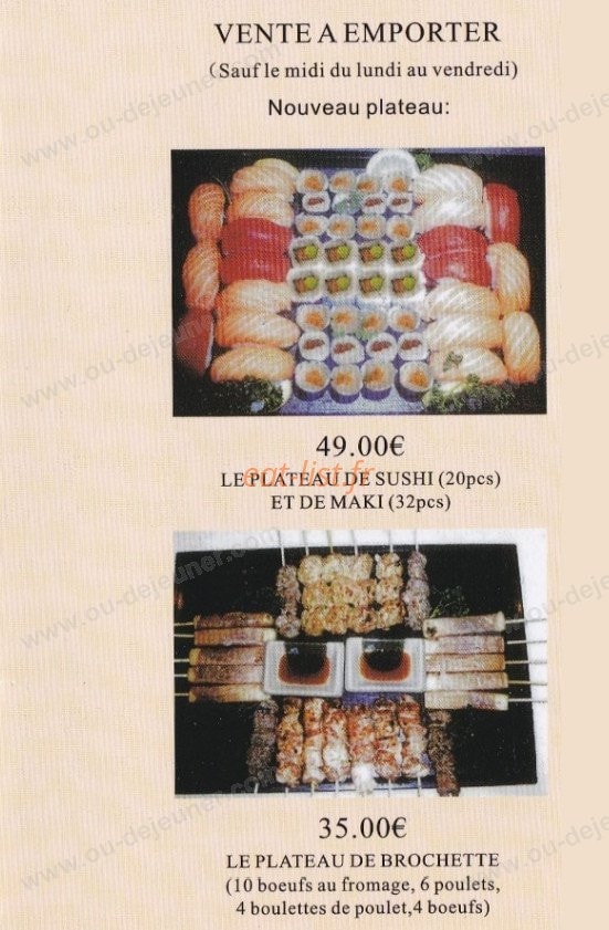 Sushi tokyo — carte page 13