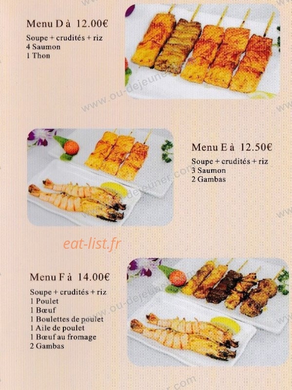 Sushi tokyo — carte page 7