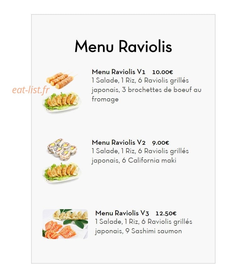 SushiBar — carte page 15