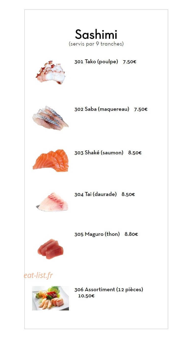 SushiBar — carte page 4