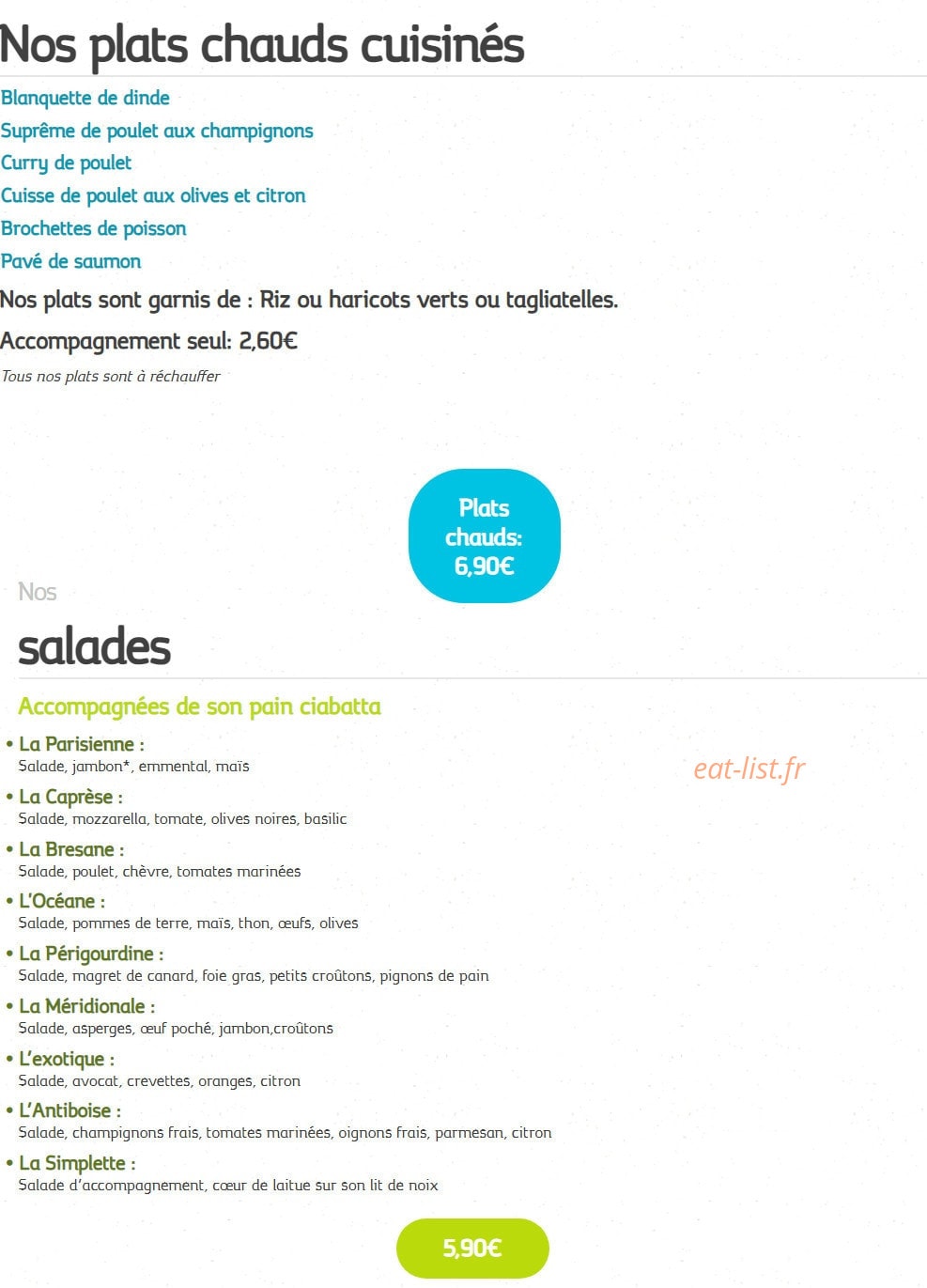 Toast & Pizz — carte page 4