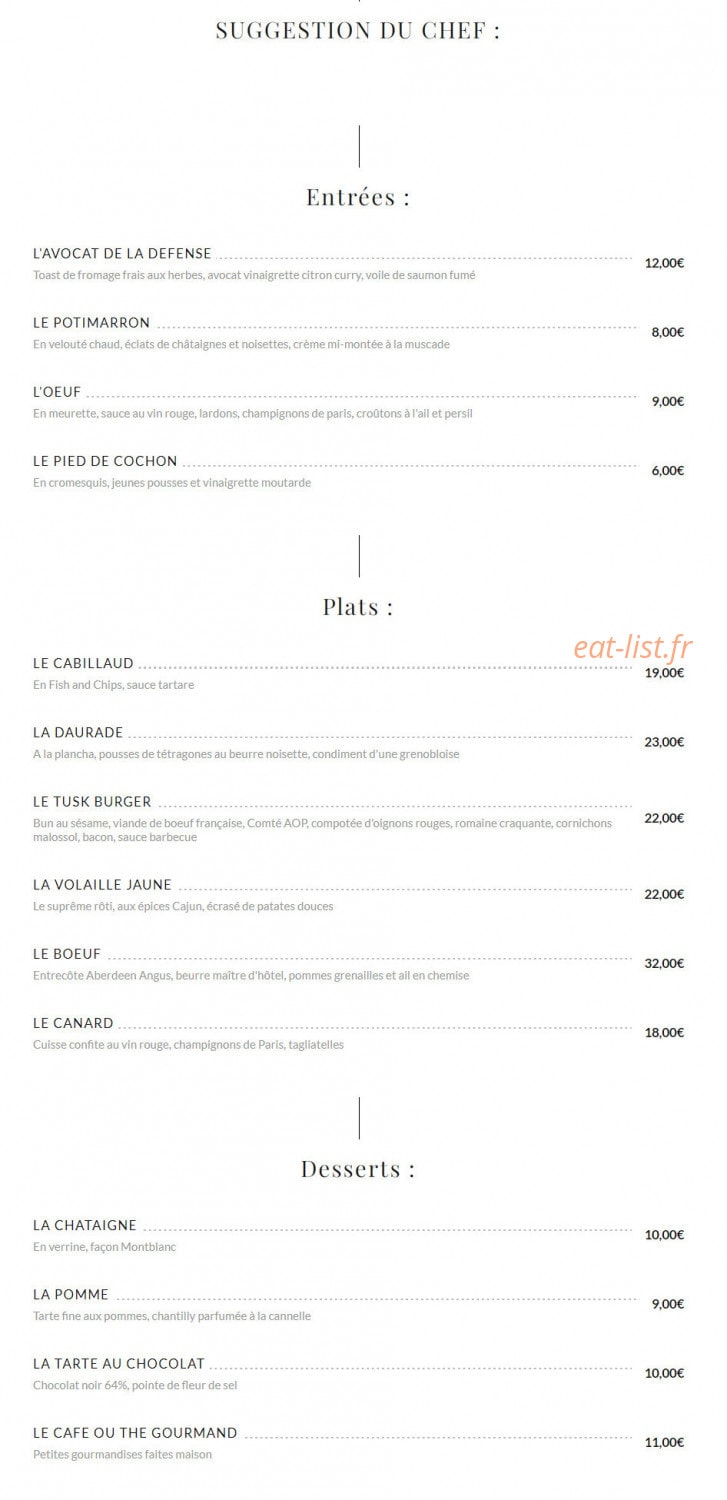Tusk — carte page 1