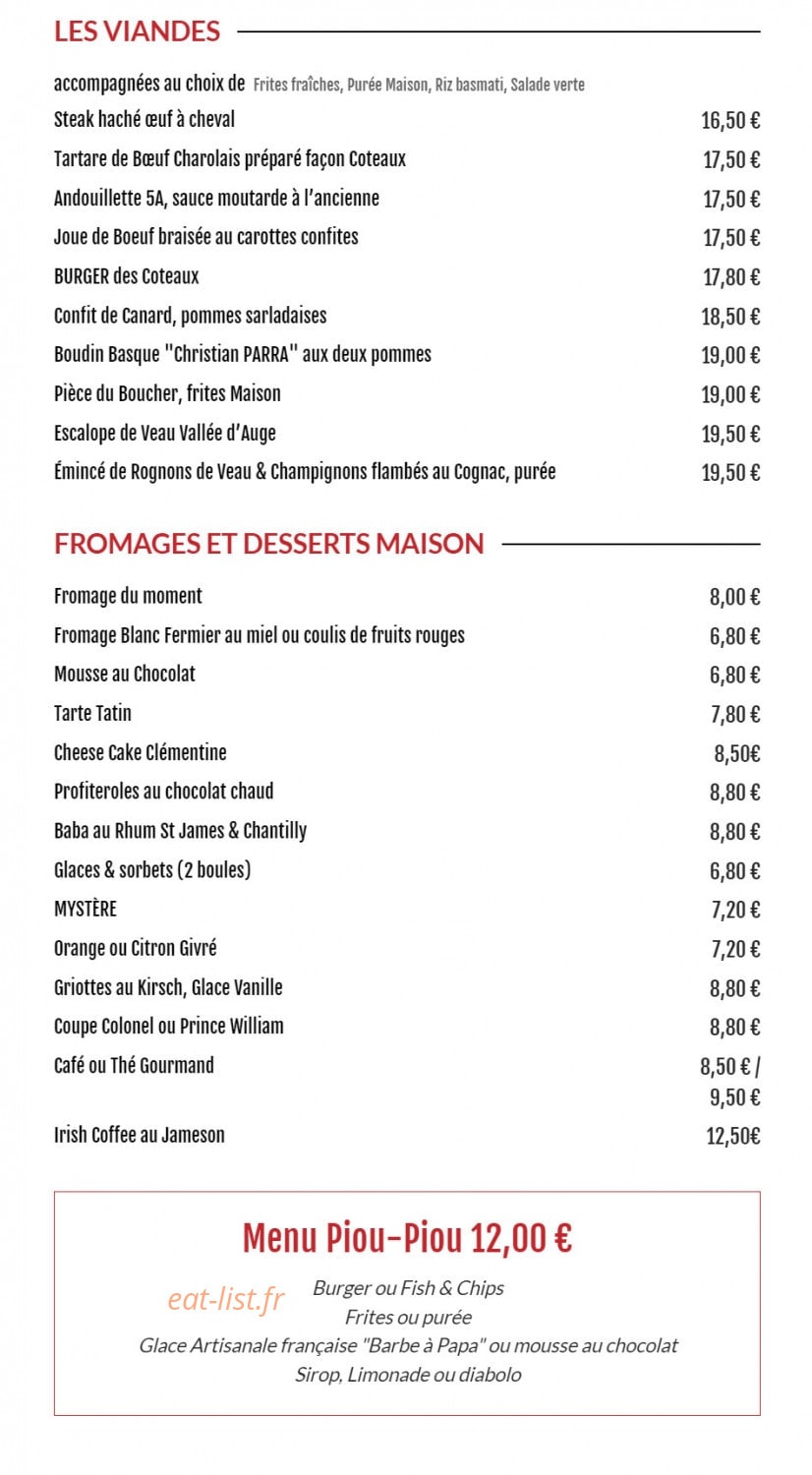 Les Coteaux de Chablis — carte page 2
