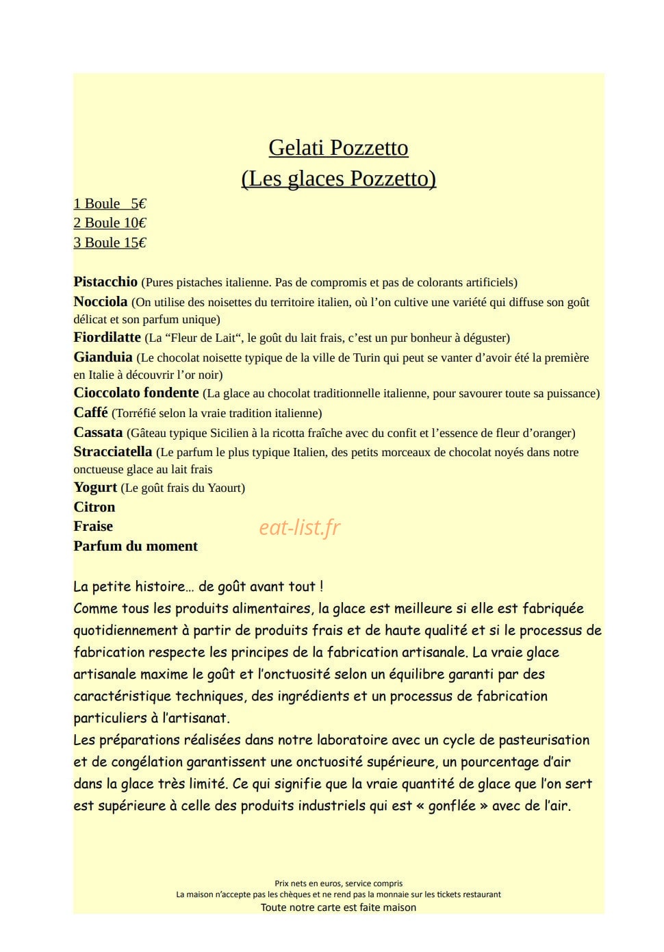 Villa Lidia — carte page 3