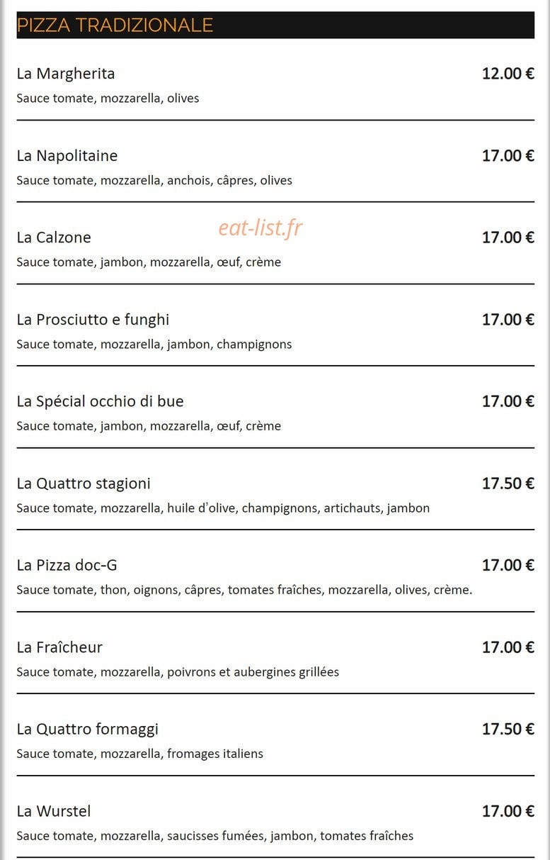 La Scuderia à Marnes La Coquette - menu et photos