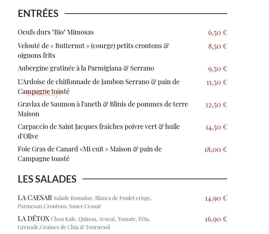 La Tête Noire — carte page 1