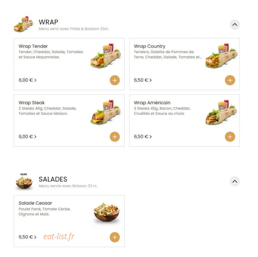 Burger Bro — carte page 5