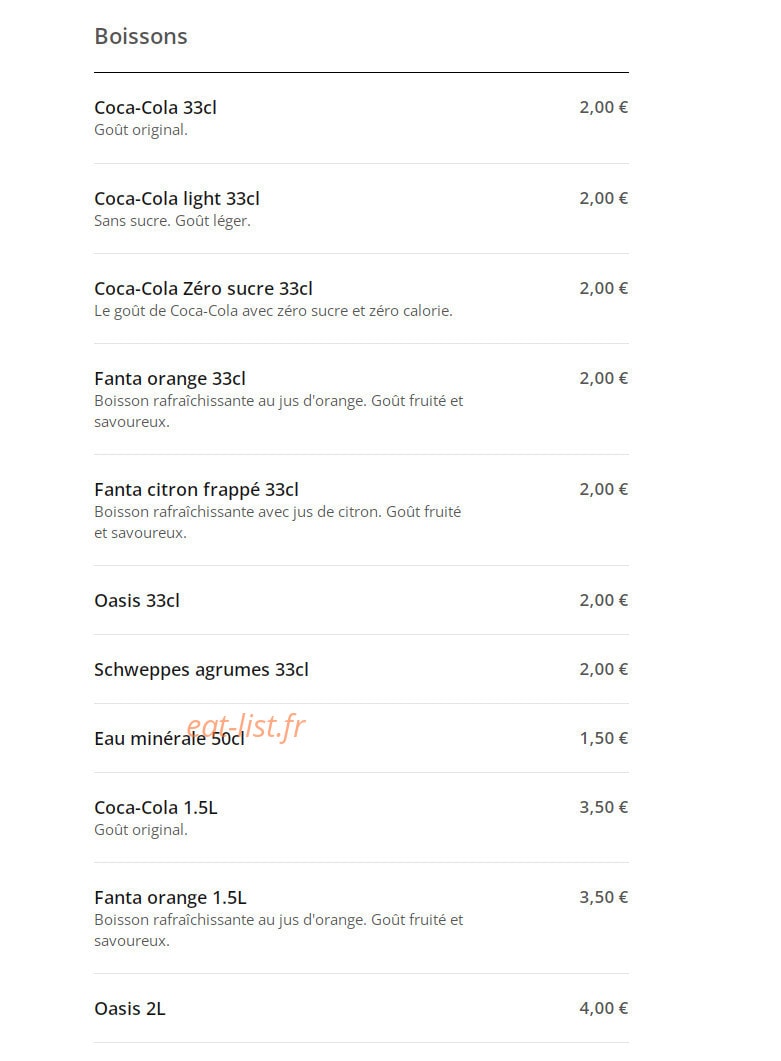 Capri Pizza — carte page 11