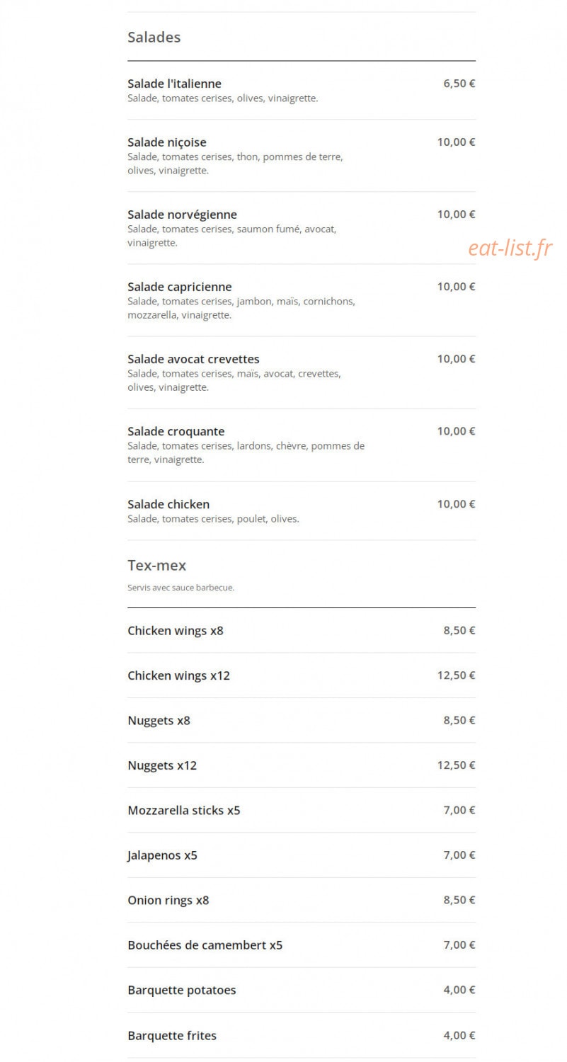 Capri Pizza — carte page 9
