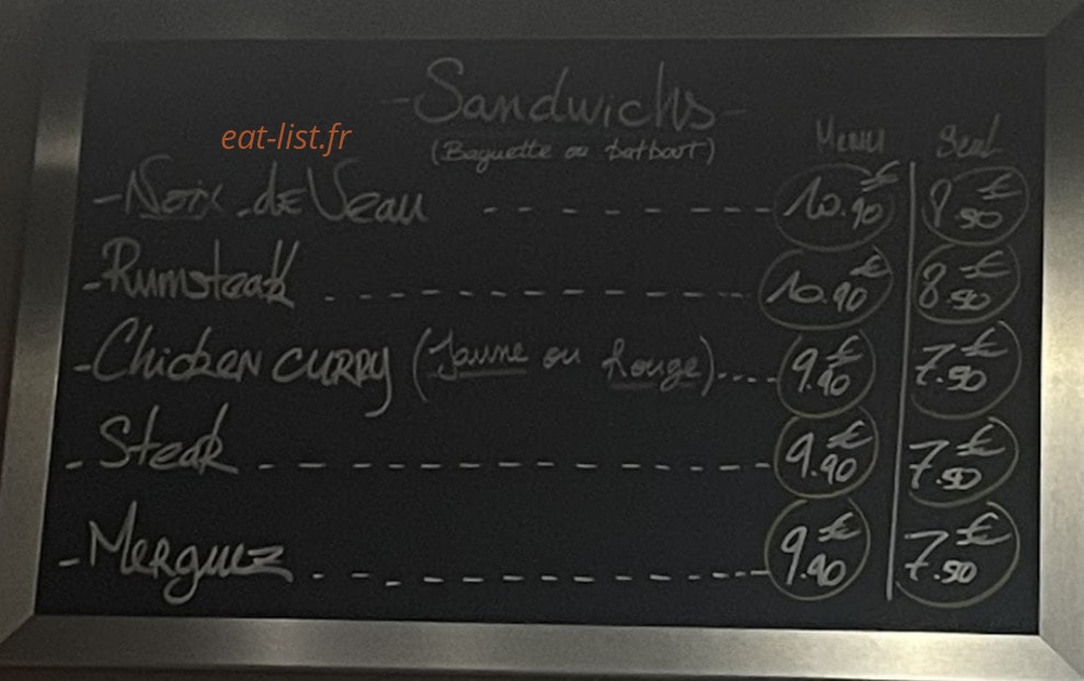 Chez Dad — carte page 1