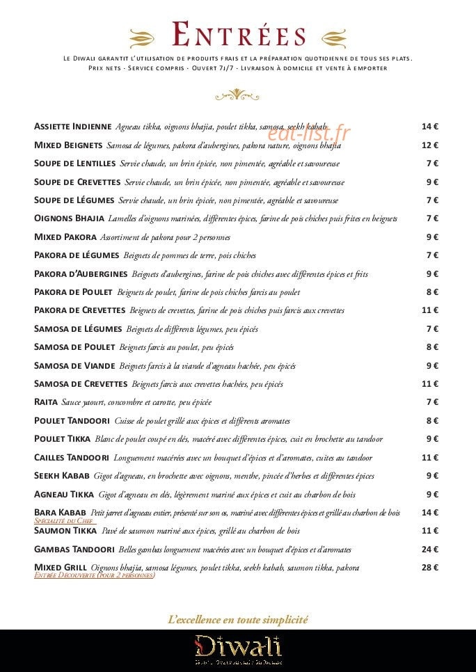 Diwali — carte page 1