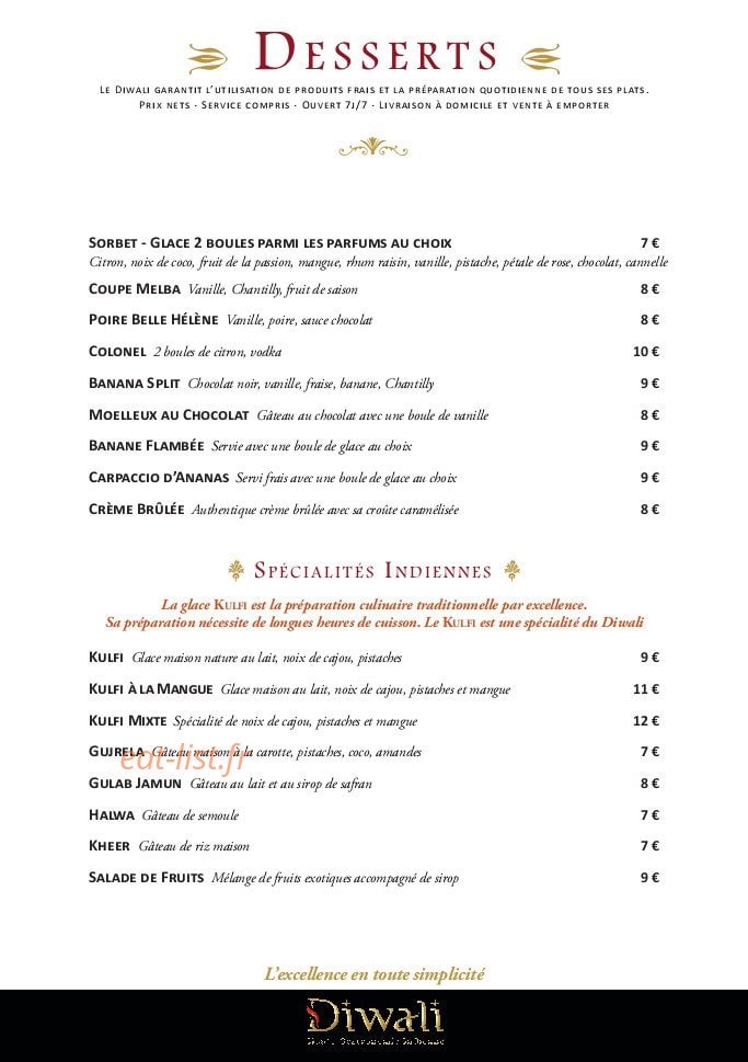 Diwali — carte page 6
