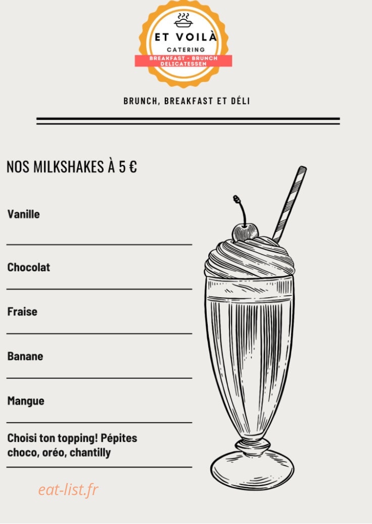 Et Voilà Café — carte page 3