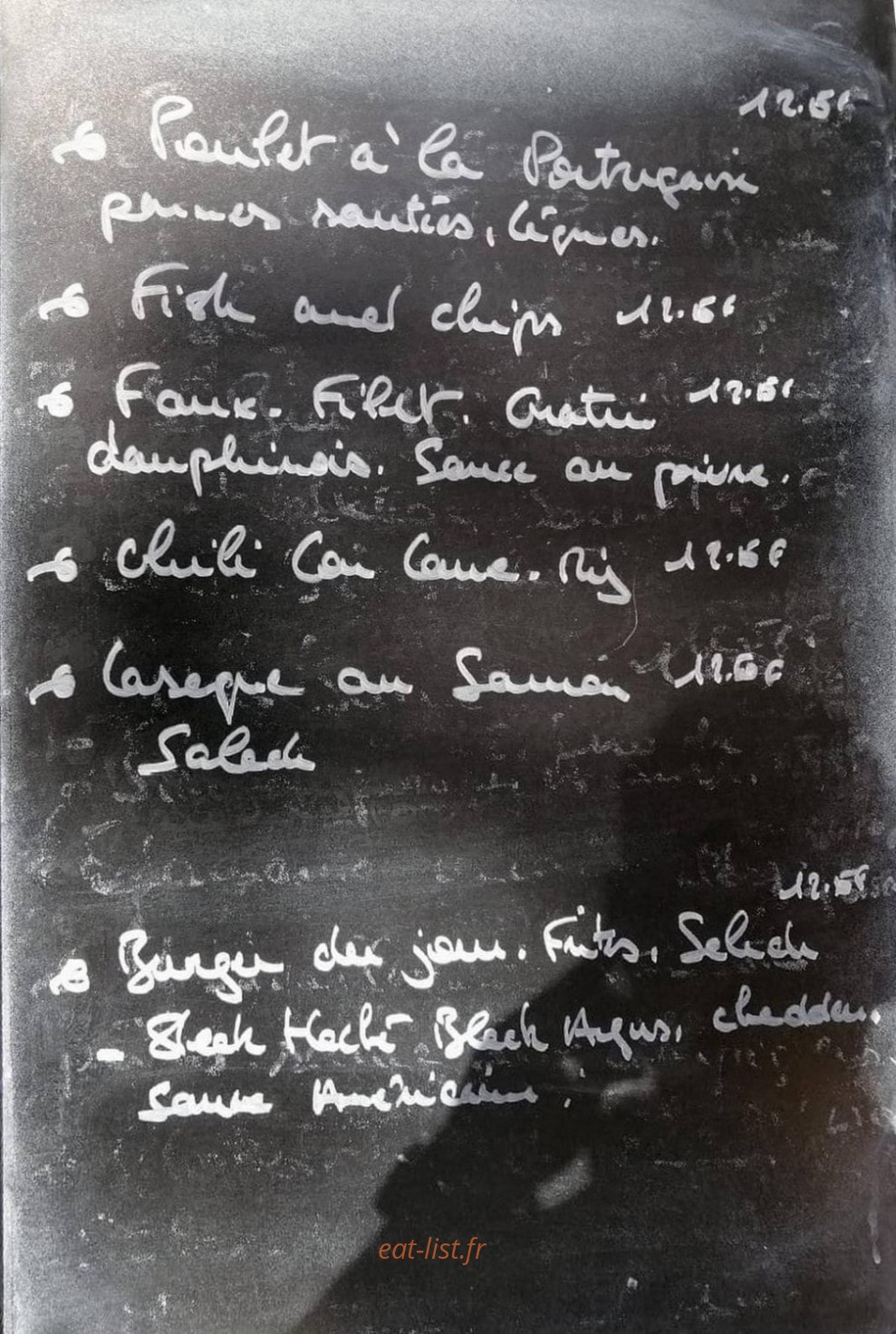 Express Time — carte page 1