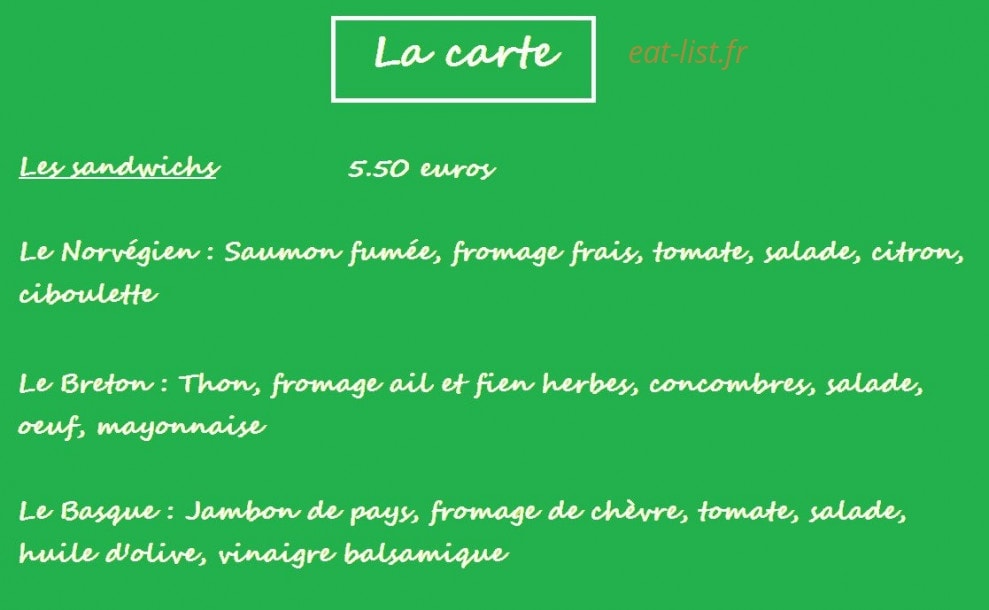 French Biofood — carte page 3