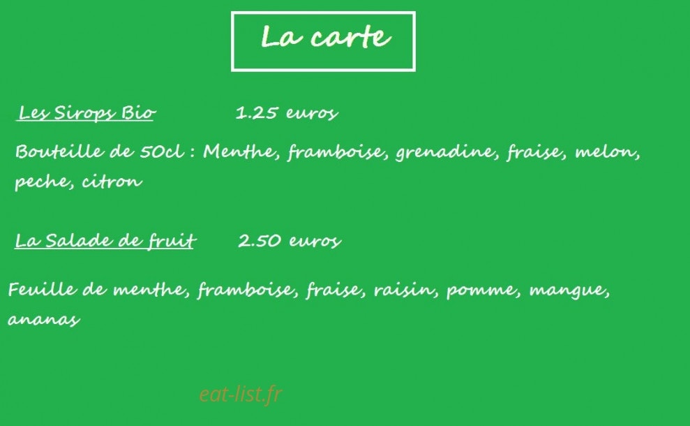 French Biofood — carte page 4
