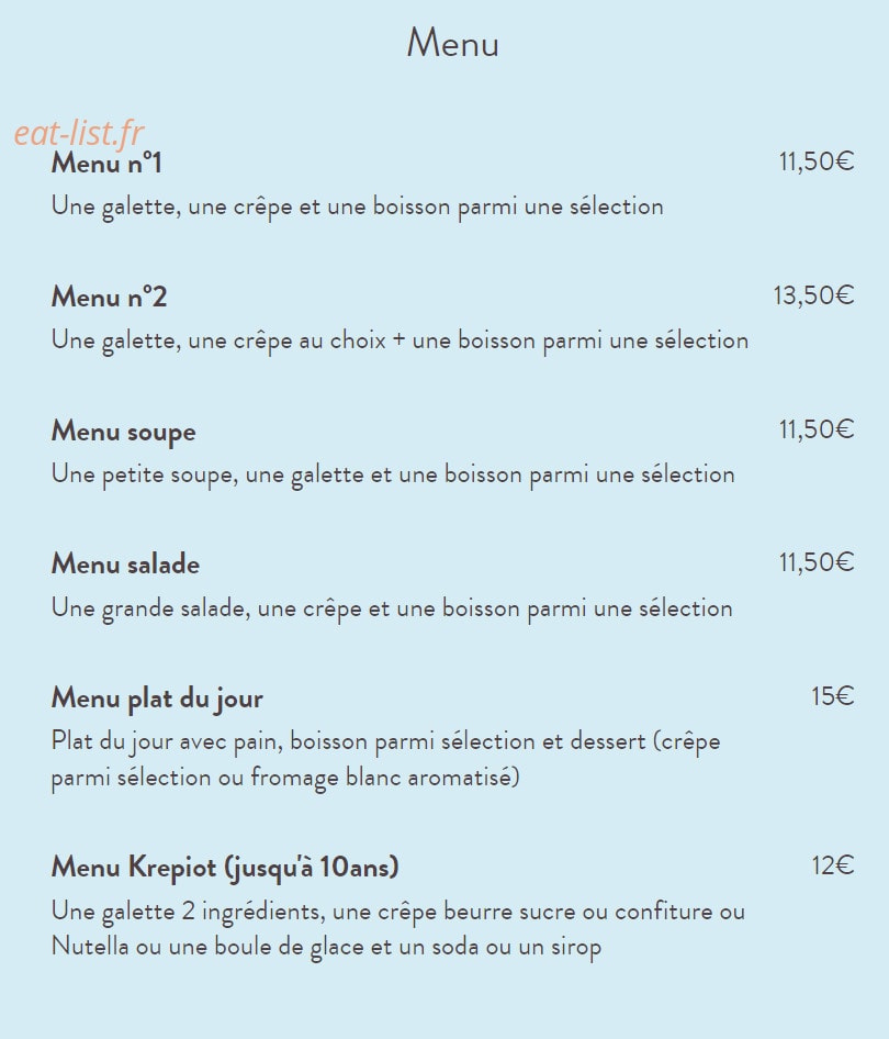 Krep — carte page 1