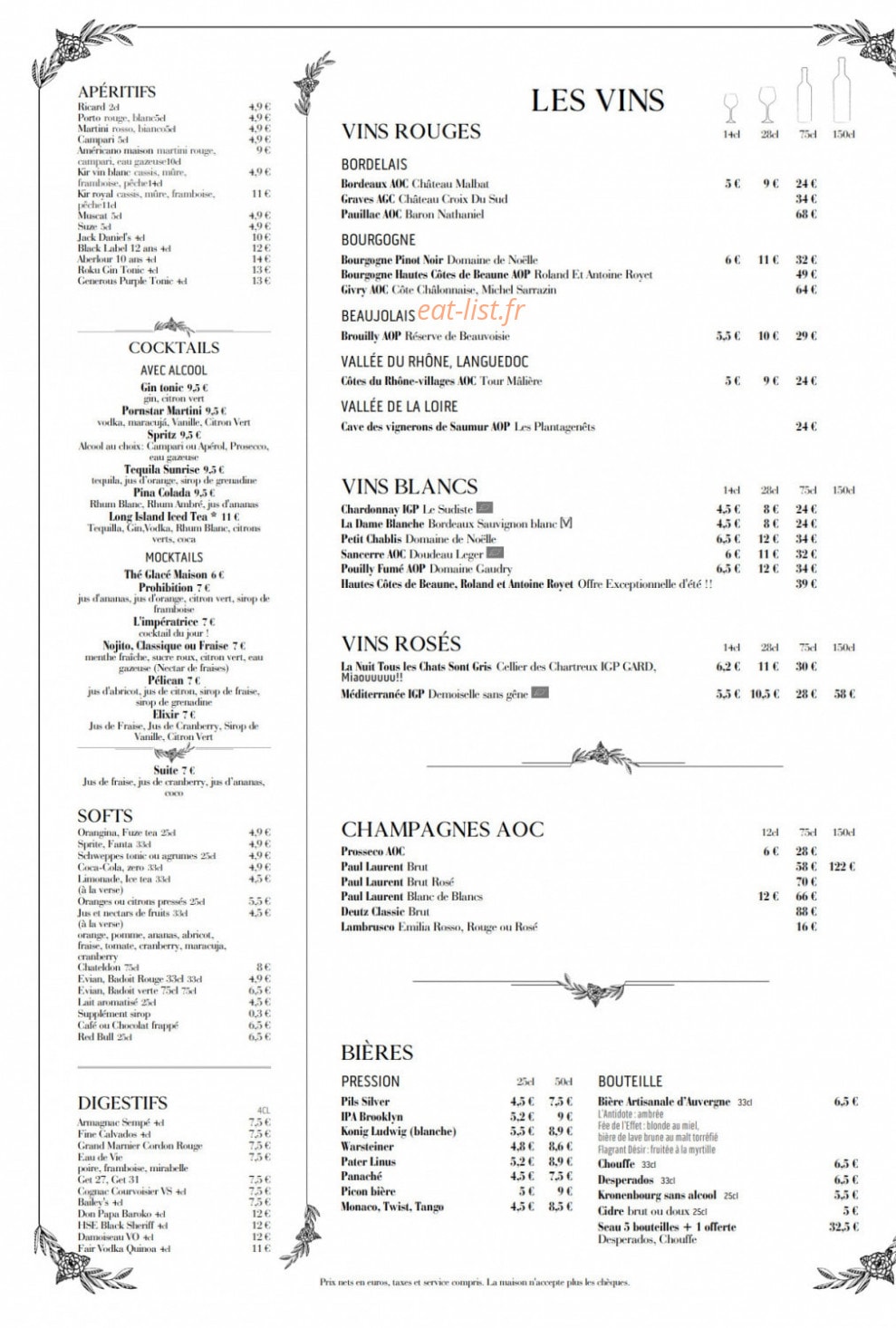 L'Arcole — carte page 2
