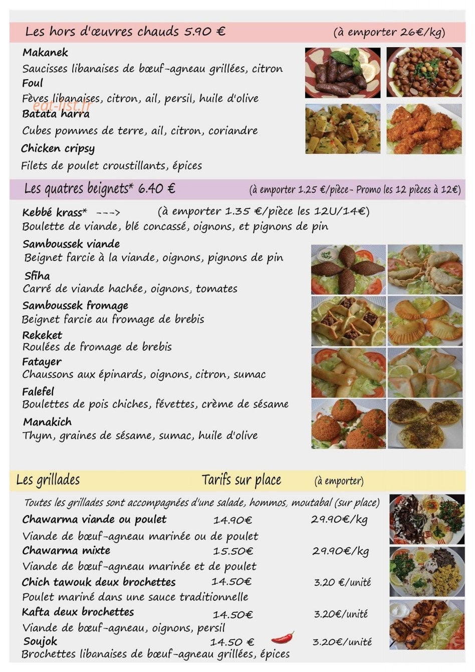 La boutique du Liban — carte page 10