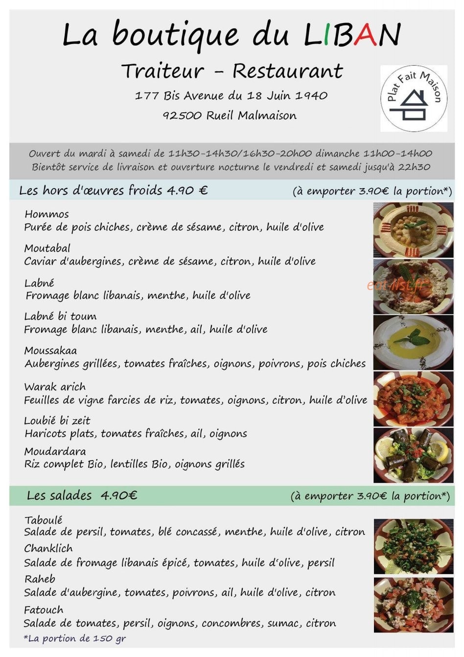 La boutique du Liban — carte page 9