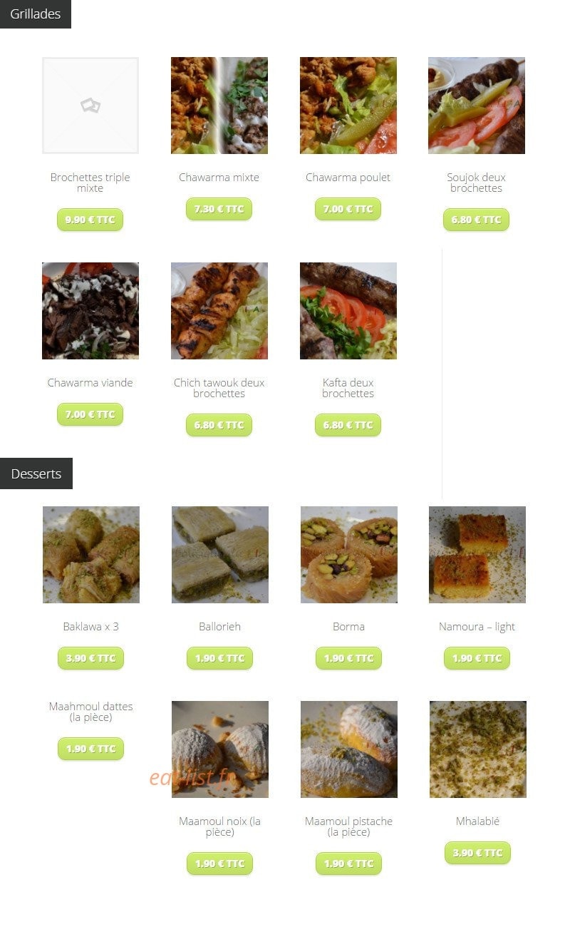 La boutique du Liban — carte page 5