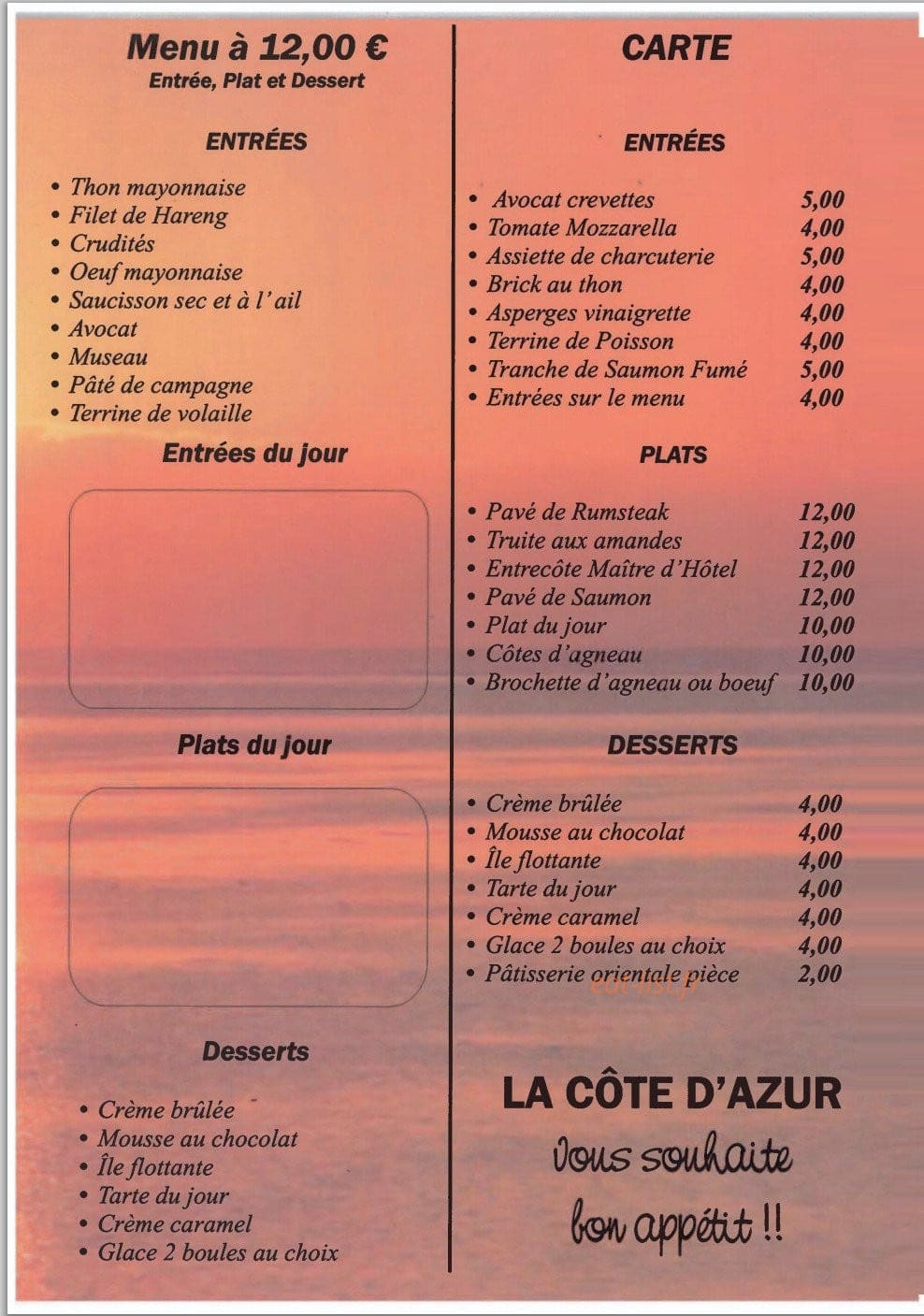 La Côte d'Azur — carte page 3