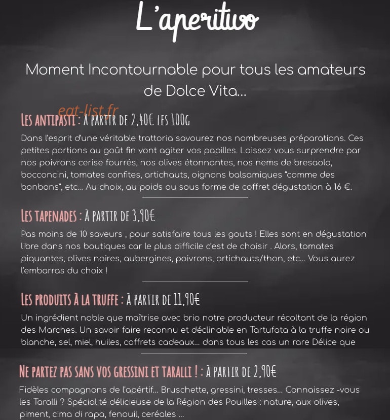 La Pizza du Dimanche Soir — carte page 8