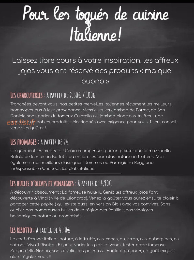 La Pizza du Dimanche Soir — carte page 9