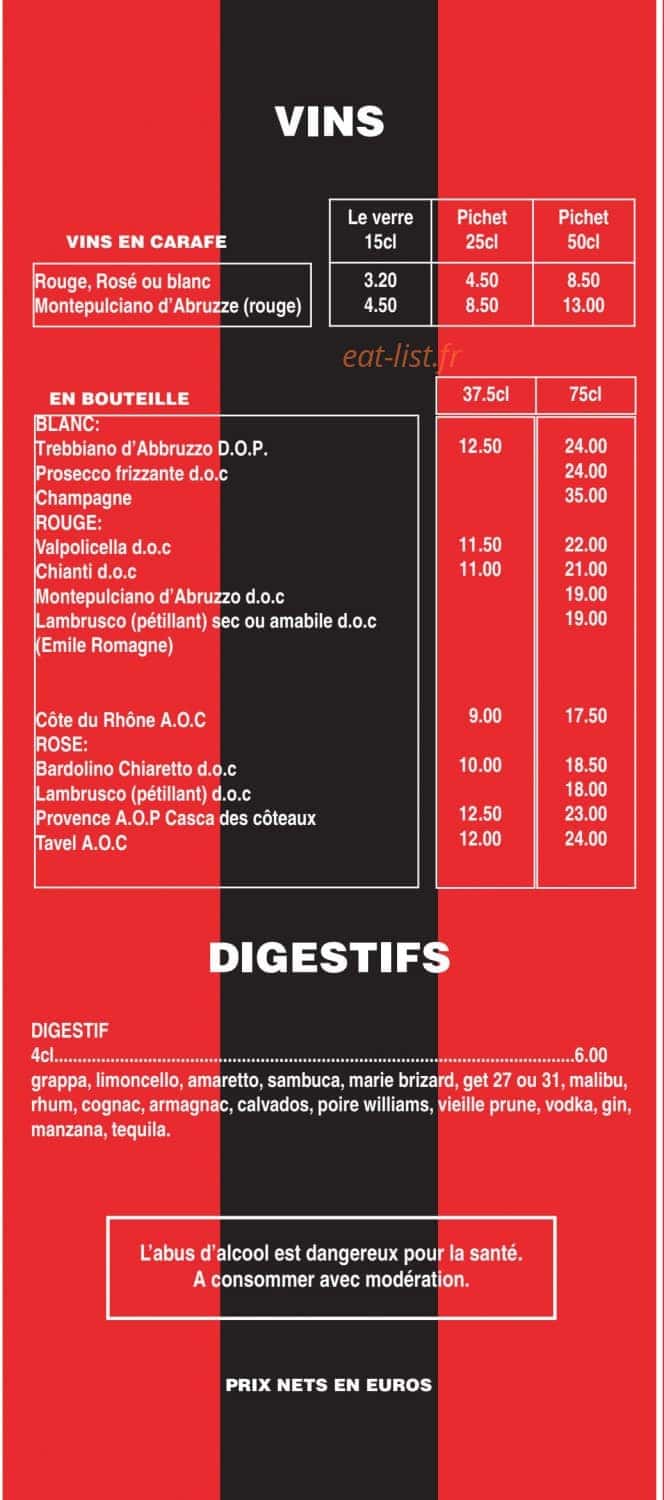 La Squadra — carte page 6