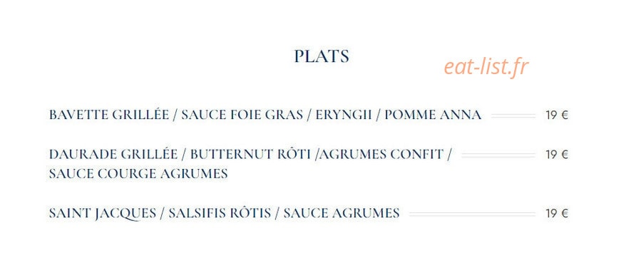 La Table de Rueil — carte page 2