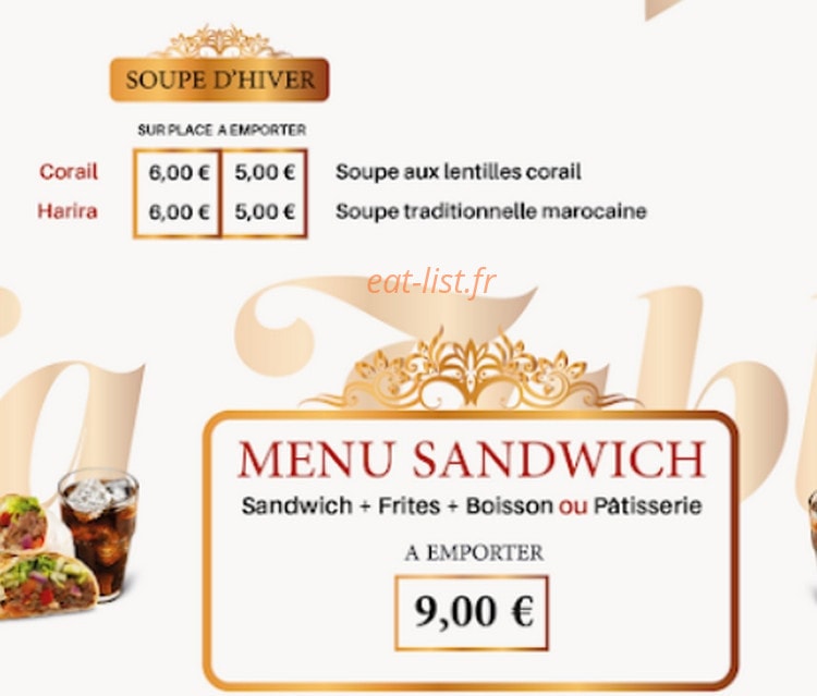 La Table Orientale — carte page 5