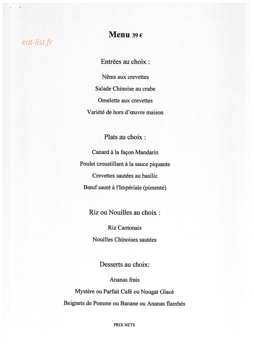 Le Bonheur de Chine — carte page 12