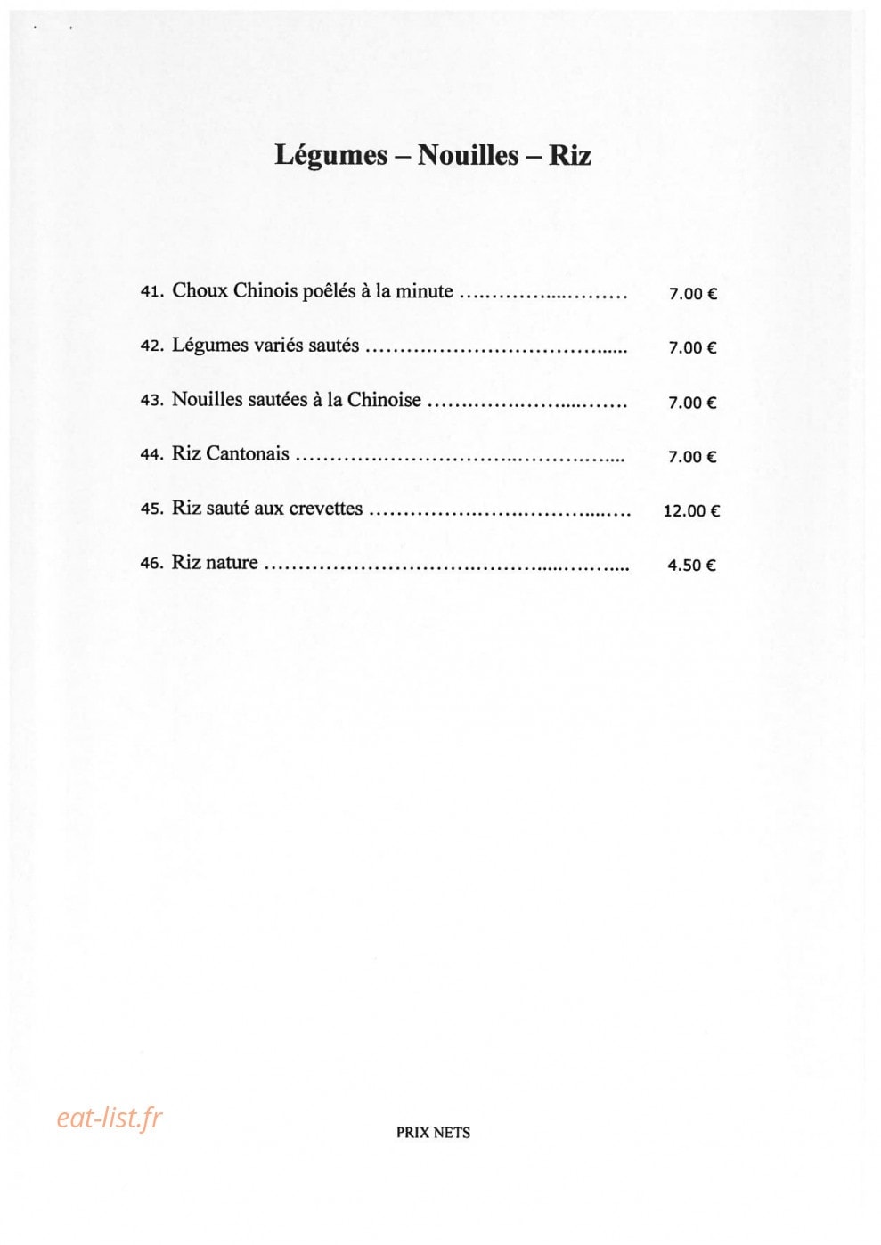 Le Bonheur de Chine — carte page 7