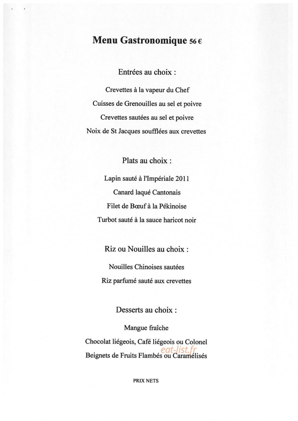 Le Bonheur de Chine — carte page 11