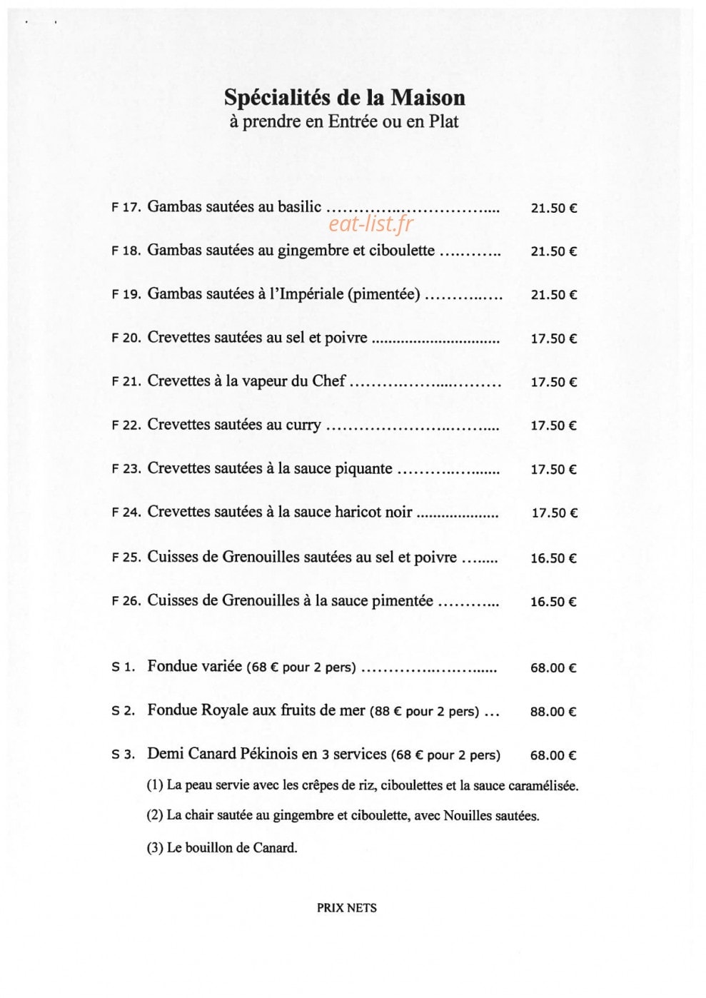 Le Bonheur de Chine — carte page 4