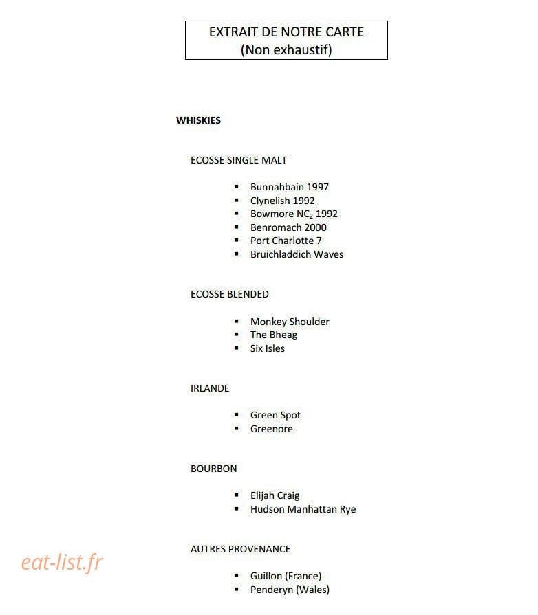 Le comptoir du saumon — carte page 6