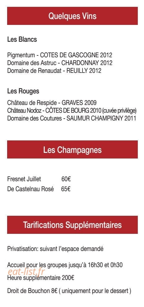 Le Fruit Défendu — carte page 5