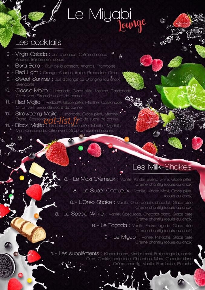 Le Miyabi — carte page 2