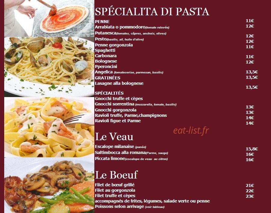 Le Panacotta Café — carte page 2