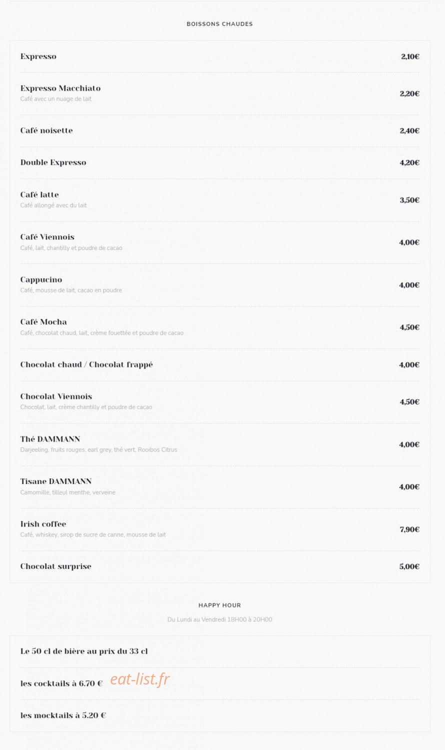 Le Petit Saint Cloud — carte page 8