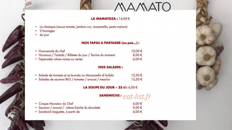 Mamato — carte page 1