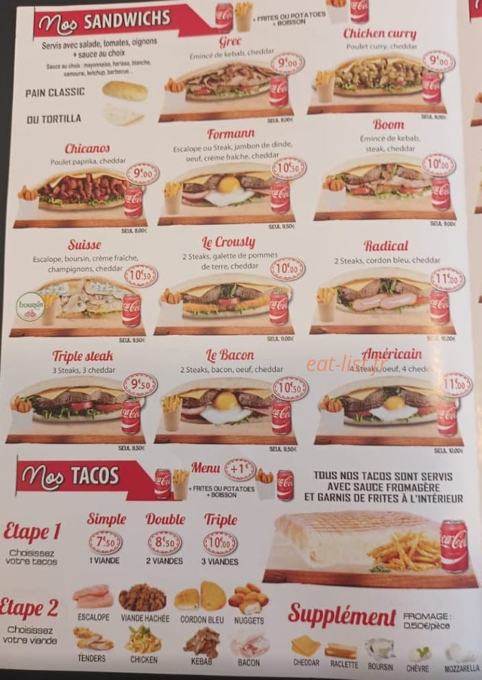 Miam’s — carte page 3