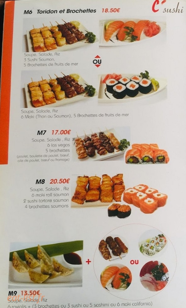 Mimi Sushi — carte page 5