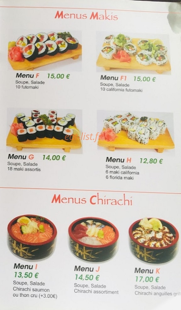 Mimi Sushi — carte page 6