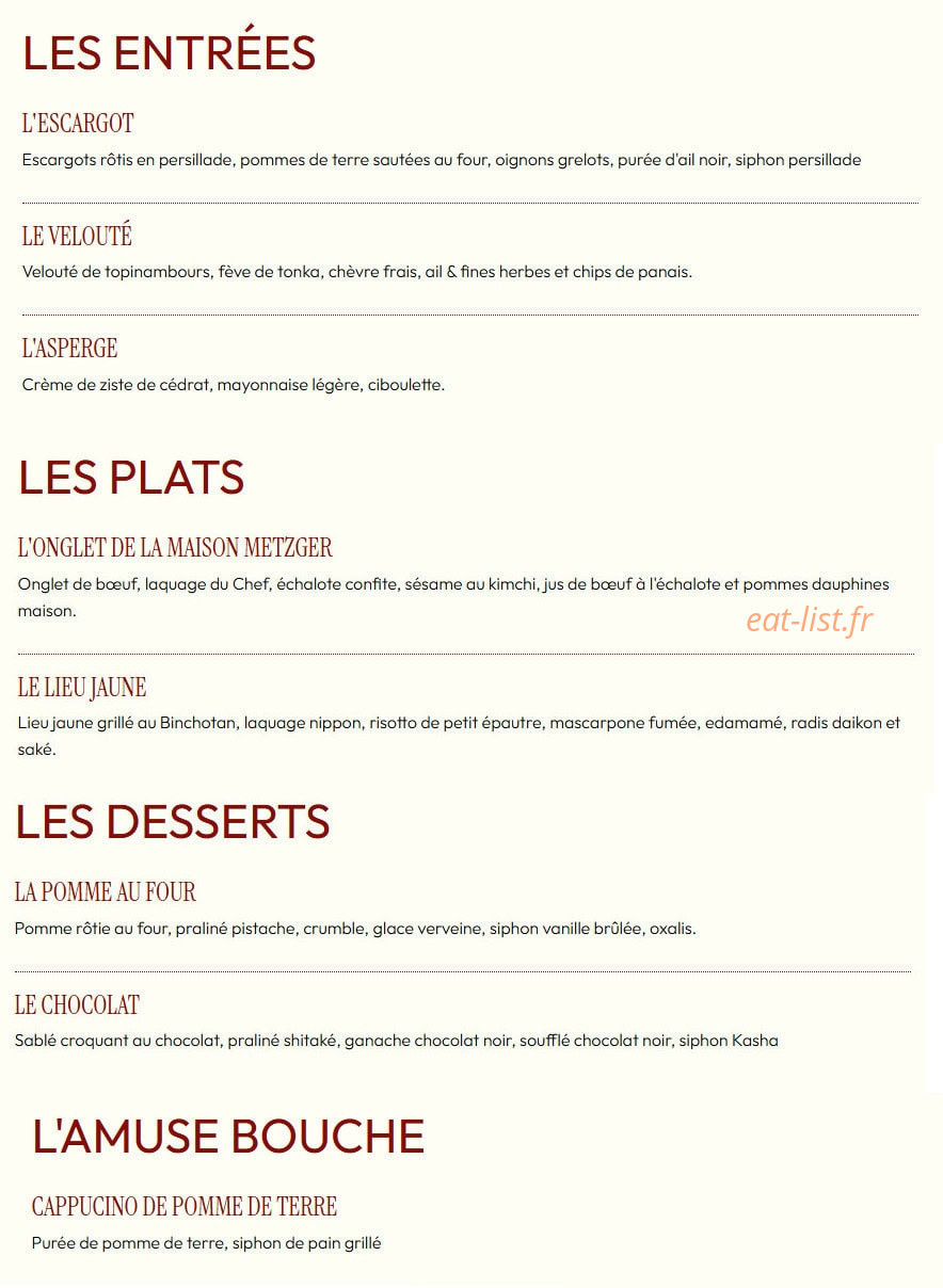 Monsieur Claude — carte page 2