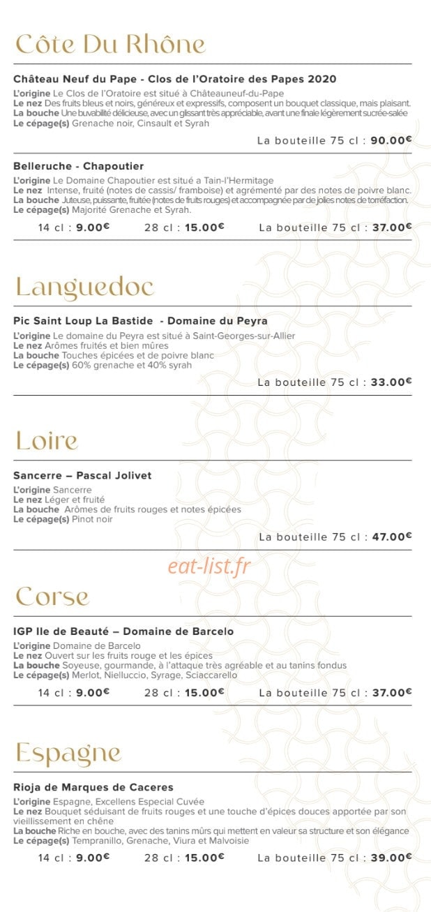 O'Zeste — carte page 12