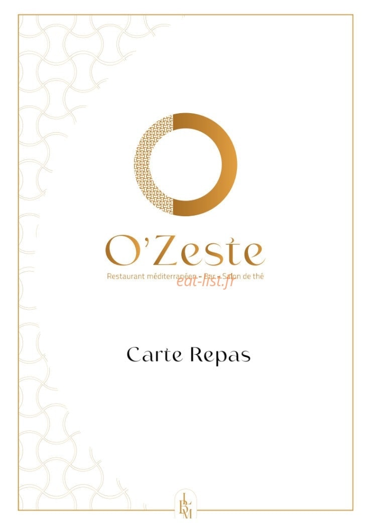 O'Zeste — carte page 1